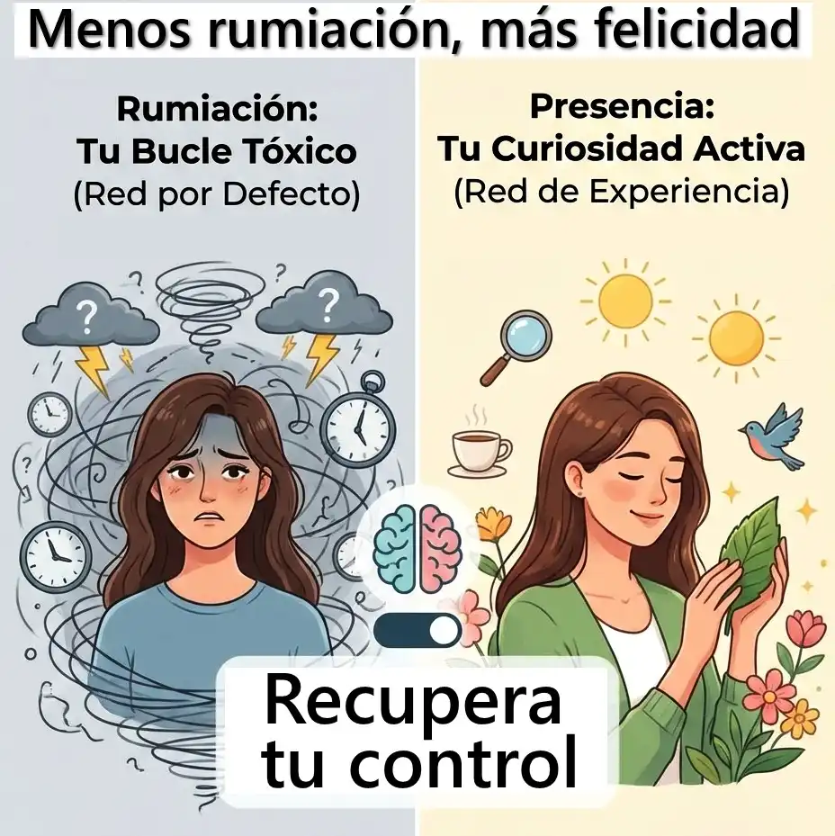 Menos Rumiacion, más Felicidad